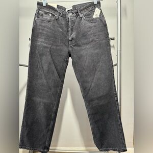 Agolde Lana Crop Mid Rise Vintage Straight Jeans